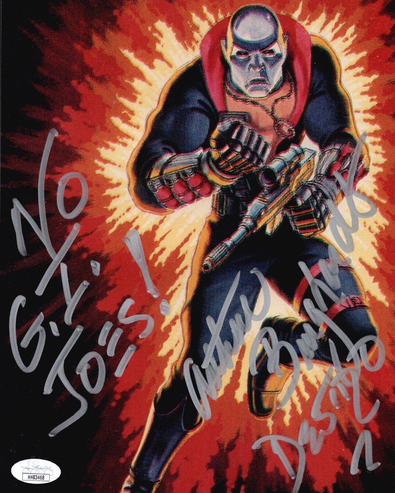 ARTHUR BURGHARDT Signed DESTRO G.I. Joe 8x10 Photo Poster painting Autograph JSA COA Cert