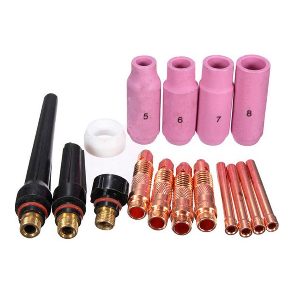 

16pcs TIG Welding Machine Torch Stubby Gas Lens Kit Cup Collet Body Nozzle, 501 Original
