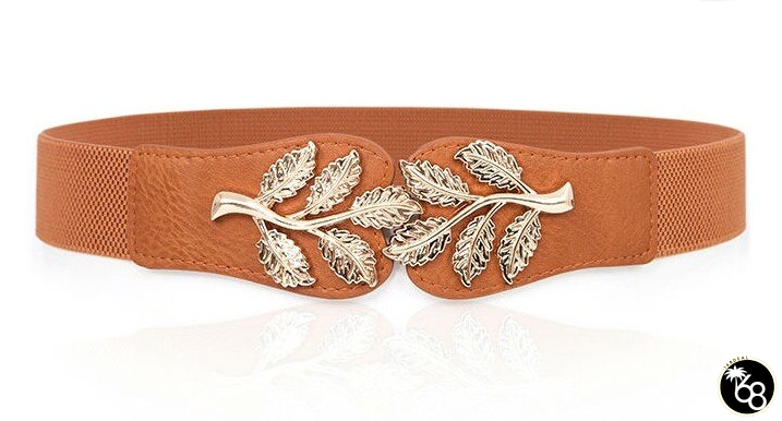 Women's PU Buckle Closure Stretch Wide Waist Cummerbund Belts | 168DEAL