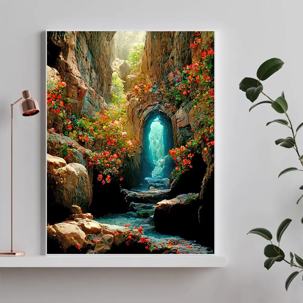 Full Round Diamond Painting 40*50cm - Cave