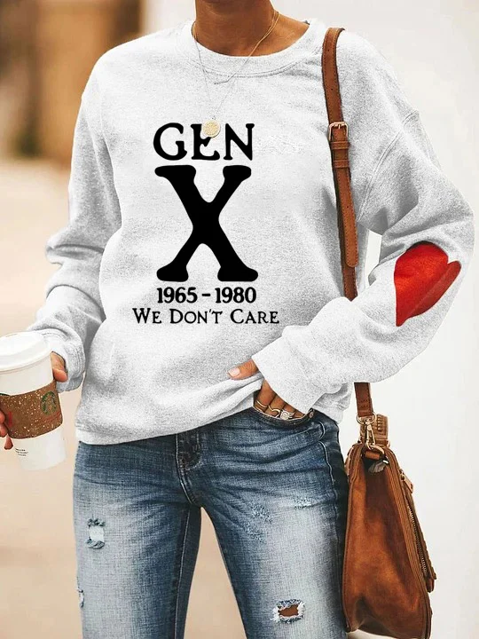 Gen X 1965-1980 We Don't Care Sweatshirt