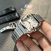 Cartier Santos Medium Stainless Steel with White Dial (35mm) Super clone