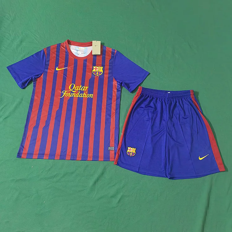 2011/12 Barcelona Home Retro Adult Set