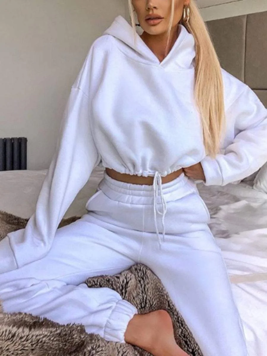 Long Sleeve Sports Casual Sweater Suit