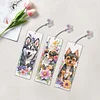 (US Only)3Pcs Dog DIY Diamond Painting Bookmarks for Book Lovers Mosaic Art Supplies