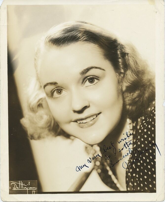 JEAN McCOY (??) Vintage Signed Photo Poster painting - Who Is She??