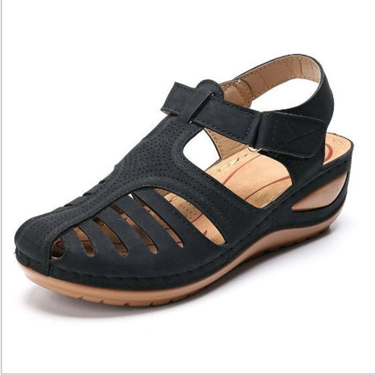 Breakj Breakj Women's Slopes And Thick-Soled Casual Sandals Women's Slopes And Thick-Soled Magic Stick Ladies Beach Sandals