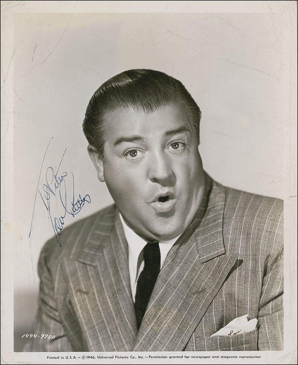 LOU COSTELLO Signed Photo Poster paintinggraph - Comedy Film Actor - Preprint