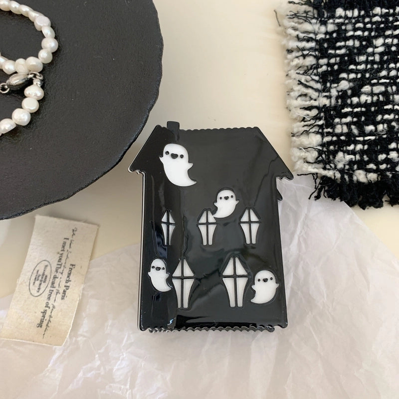 Halloween IG Style Women’s Pumpkin Castle Ghost Acetic Acid Sheets Hair Claws