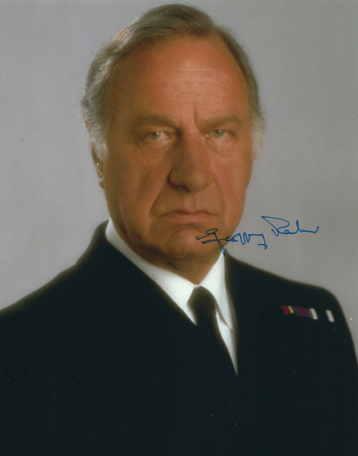 GEOFFREY PALMER SIGNED 8x10 JAMES BOND TOMORROW NEVER DIES Photo Poster painting UACC AUTOGRAPH
