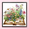 Garden Hut In Book-14CT Stamped Cross Stitch 40*40cm/15.75*15.75in tapestrymarket