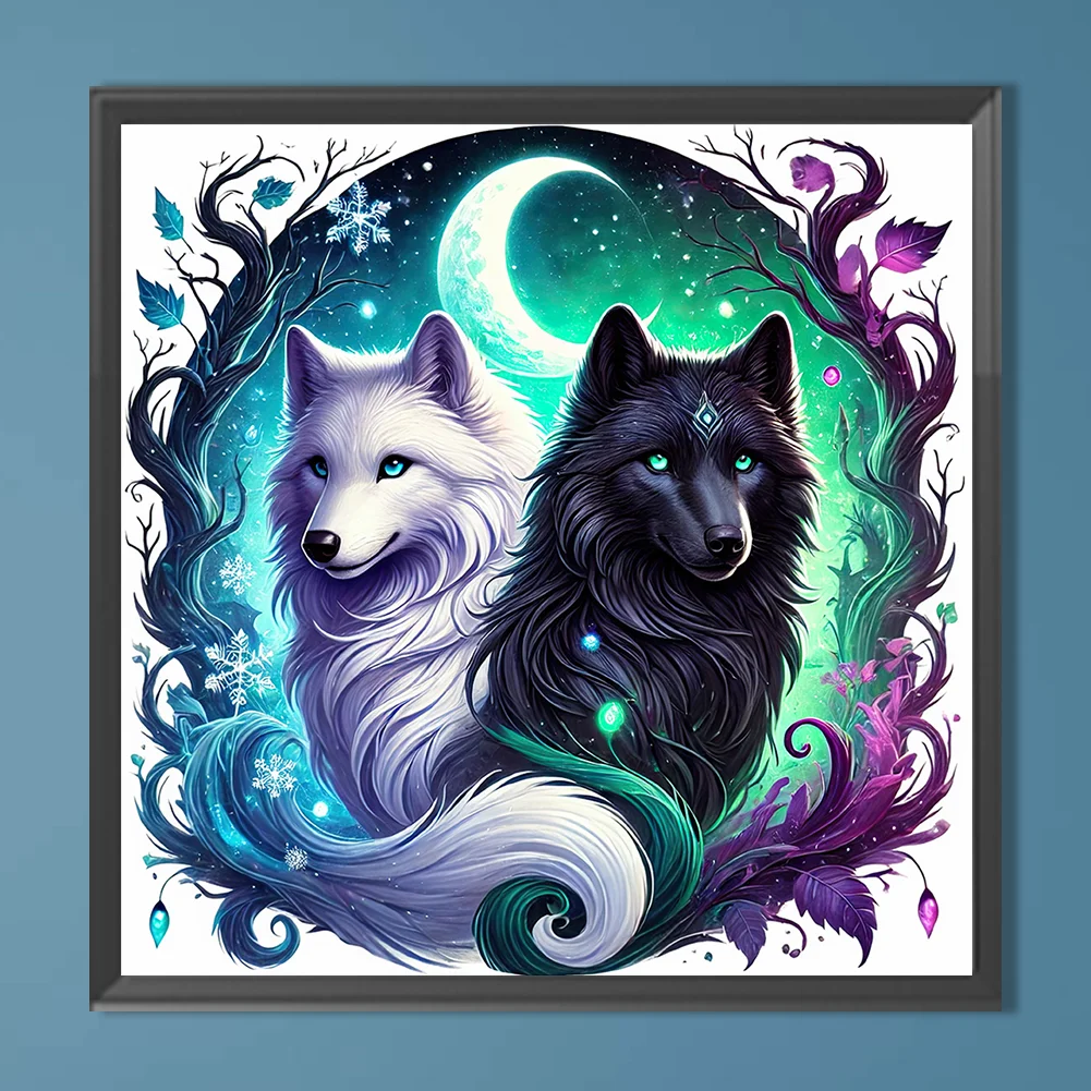 Diamond Painting - Full Round Drill - Wolf(Canvas|30*30cm)