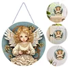 (US Only)Angel Girl Theme 2D Flat DIY Diamond Art Pendant Wall Decor for Home & Windows