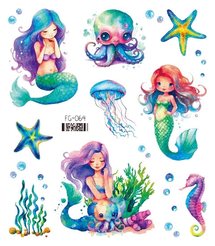 Lady Butterfly Pet Tattoos & Body Art 1 Piece