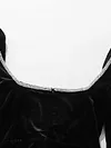 Sexy Slim Deep V-Neck Long Sleeve Velvet Mini Dress