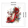 Red High Heels Full Stamped Cross Stitch 11CT 3-Strand 40x40cm