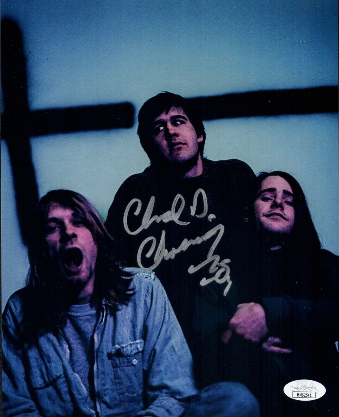 CHAD CHANNING Signed NIRVANA 8x10 Photo Poster painting IN PERSON Autograph JSA COA Cert