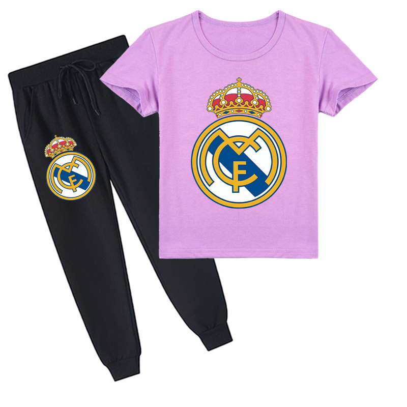 Mayoulove Cristiano Ronaldo Kids Short Sleeve T-Shirt Set for Boys  Girls - Trendy Sportswear, Gift for Young Fans-Mayoulove