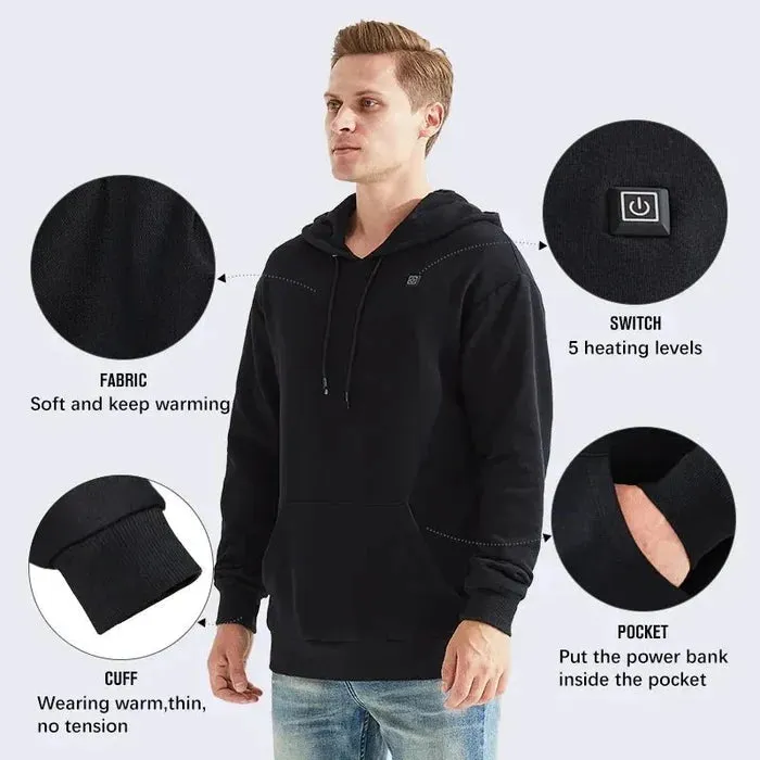 Unisex Heated Hoodie - Hot Sale 50%