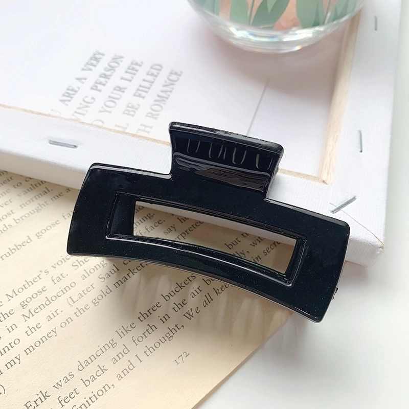 Minimalist Solid Color Resin Hair Claws 1 Piece