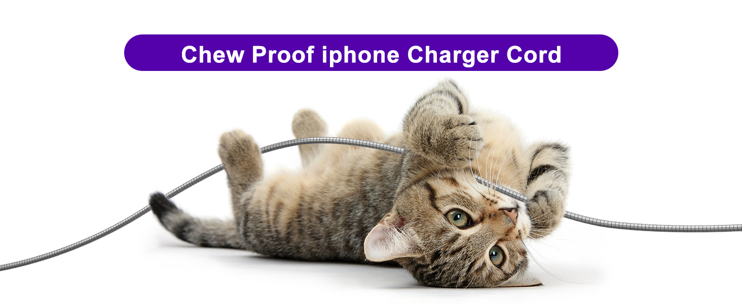 chew proof iphone charger cord