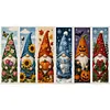 Gnome Seasons-14CT Stamped Cross Stitch Bookmark Single-Sided 20x30cm
