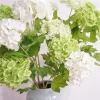 Real Touch Moisture 3 Stems Snowball Hydrangea Artificial Flower