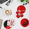 8pcs Love Bear Diamond Painting Art Acrylic Coasters