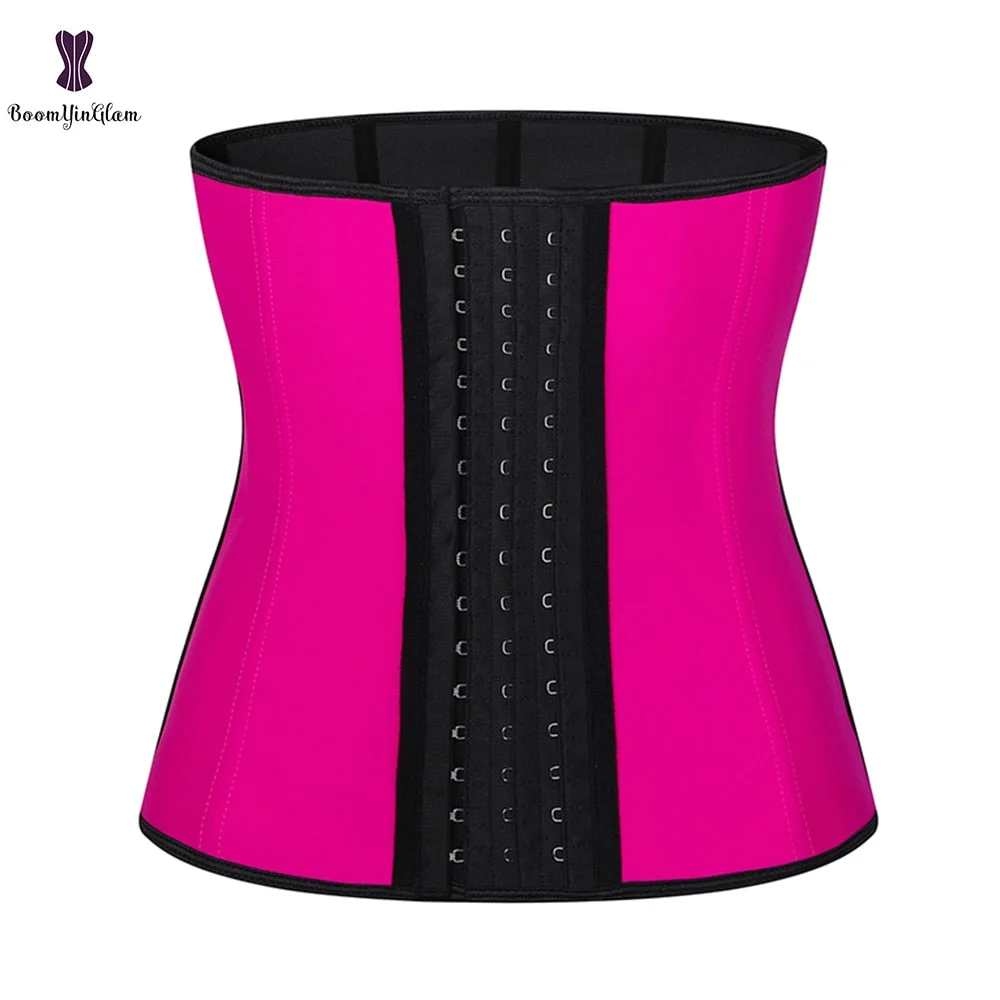 Fajas Colombianas Latex Waist Trainer Cincher 9 Steel Boned Slimming Belt Underbust Corset Sport Shapewear