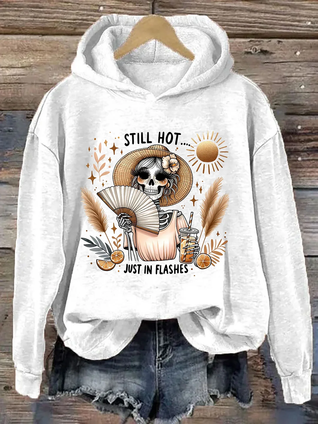 Funny Menopause Skeleton Hoodie