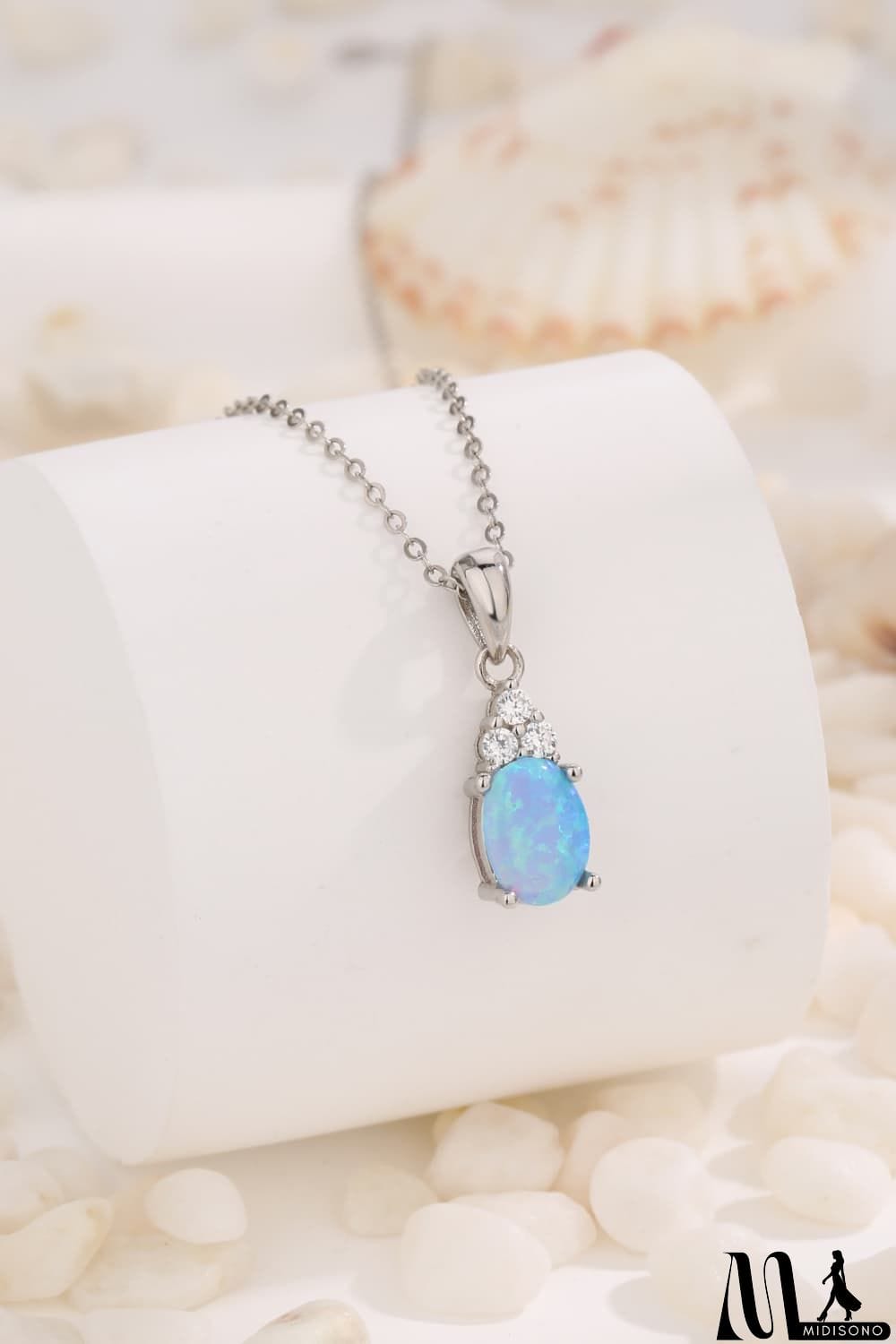 MidiSono - Find Your Center Opal Pendant Necklace
