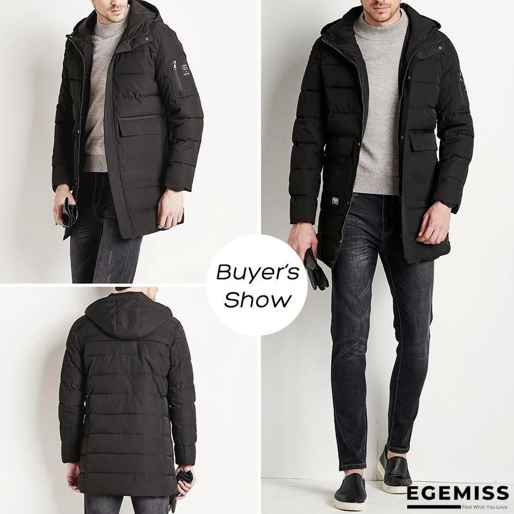 8XL Men Long Casual Hooded Thick Warm Jacket Parkas Coat Fashion Hat WaterProof Overcoats Men Plus Size | EGEMISS