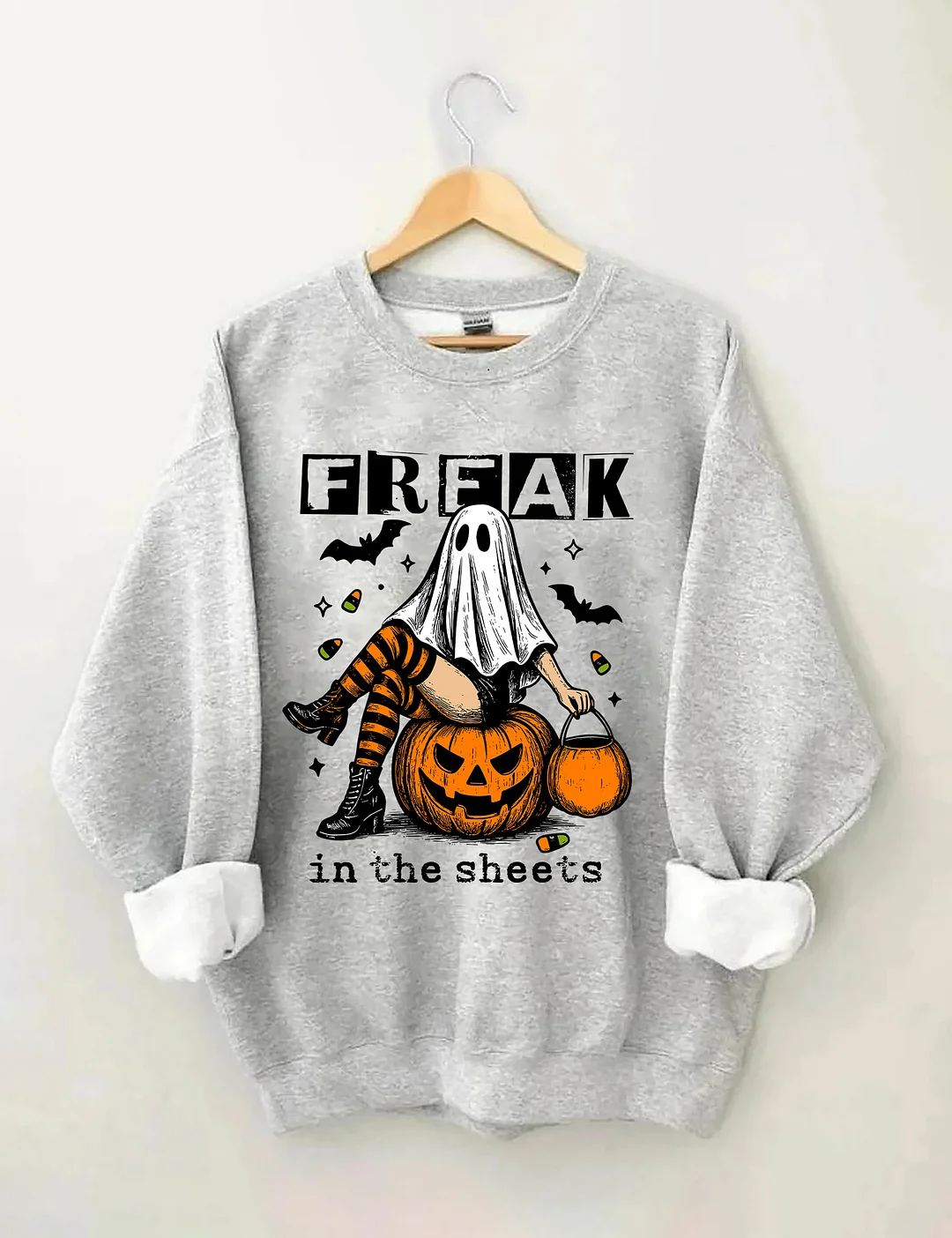Funny Freak In The Sheets Ghost Girl Sweatshirt