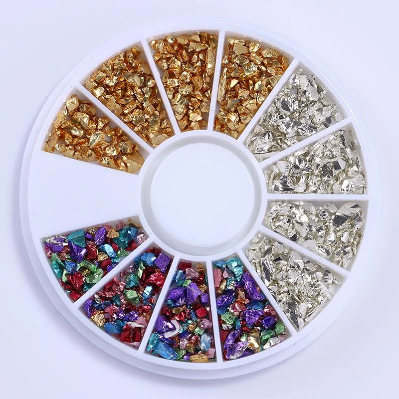 Mixed Color Chameleon Nail Rhinestone Glitter Small Irregular Beads For  Nail Art 3D Decoration Stone In Wheel DIY Tips-Nail Inspo