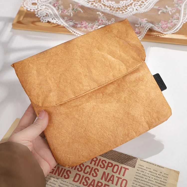 Journalsay 1 Pc  Vintage 7-inch DuPont Paper Large Capacity Soft Storage Bag