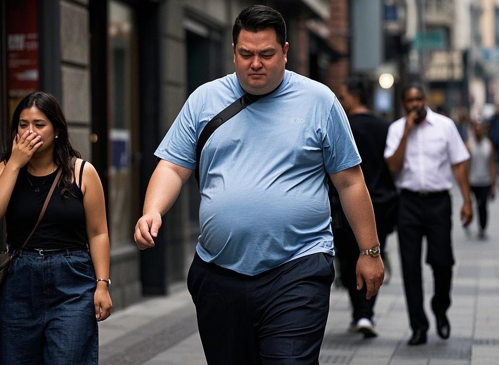 body odor of obese men
