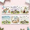 6pcs Diamond Painting Happy Birthdays Cake Greeting Card with Envelope for Family Friends Holiday Gift Congratulations