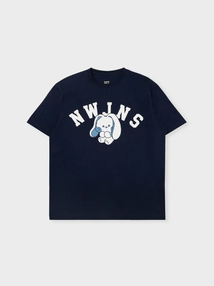NewJeans Bunini Short Sleeve T-shirt (Navy)