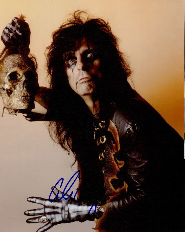 Alice Cooper signed 8x10 Photo Poster painting COA in-person