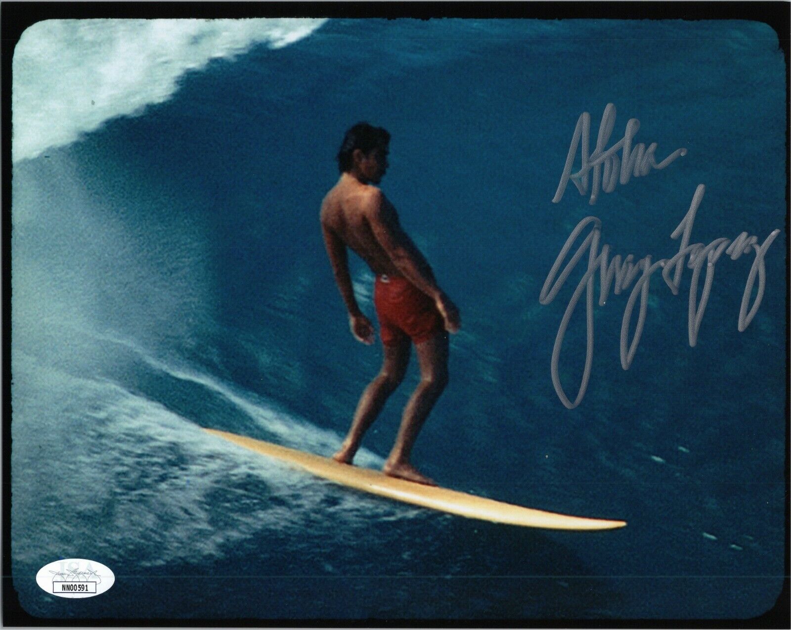 GERRY LOPEZ Authentic Hand-Signed Mr. Pipeline ~ SURFING