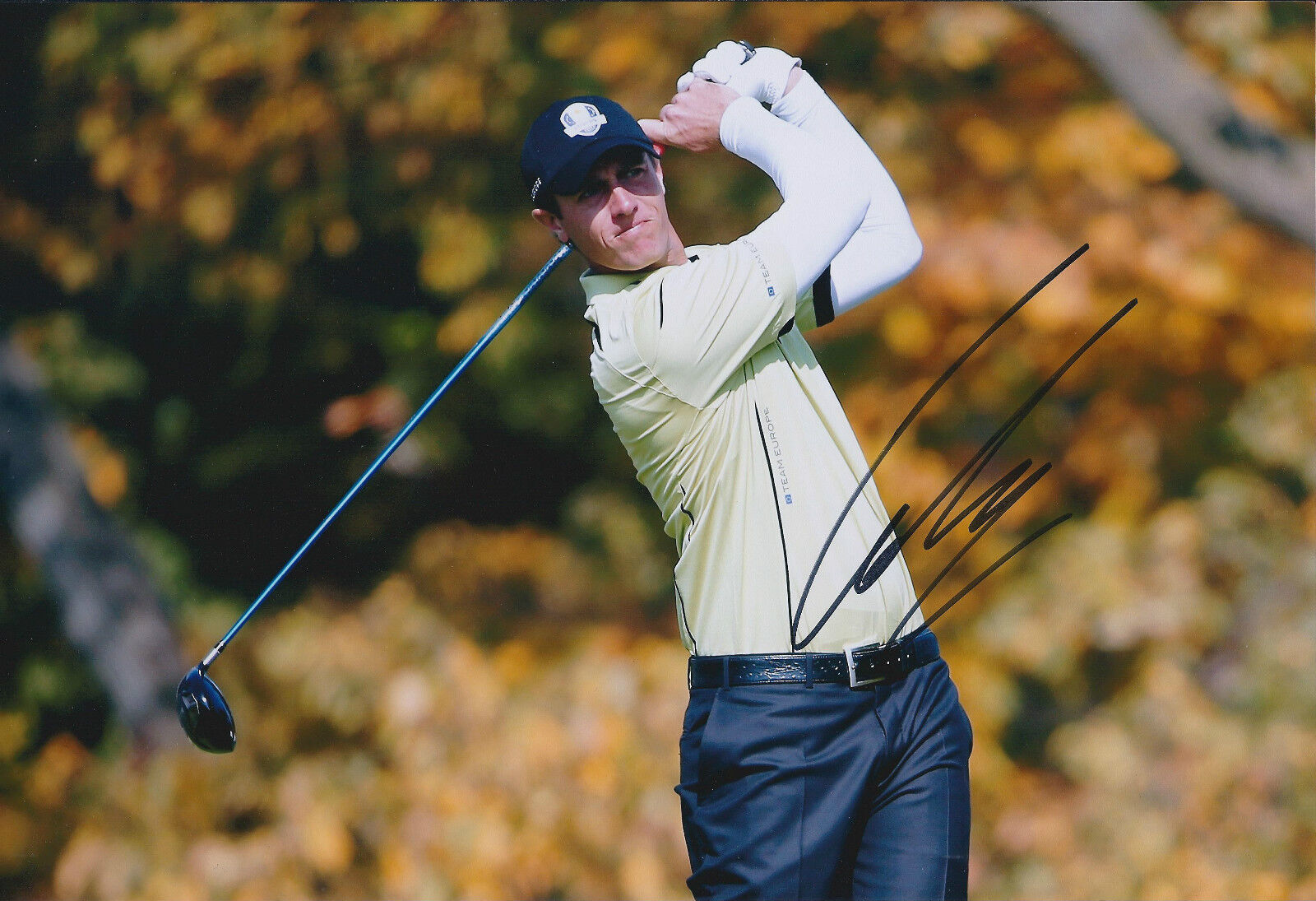 Nicolas COLSAERTS SIGNED Autograph 12x8 Photo Poster painting AFTAL COA Ryder Cup MEDINAH Golf