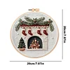 Christmas Fireplace-Embroidery Kit