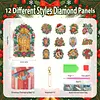 DIY Diamond Mosaic Keychain Christmas Countdown Mystery(Christmas-12pcs)