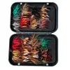 Bionic Insects Flies with Box Fly Fishing Lures Artificial Bait for Trout(65pcs)
