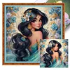 Disney Princess Jasmine-18CT Stamped Cross Stitch 50*50cm/19.69*19.69in tapestrymarket