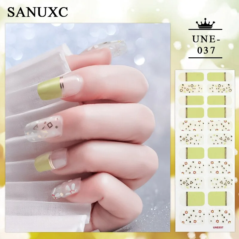 Churchf 22 Tips Shiny Nail Polish Stickers Wholesale Nail Art Decoration Decals Fashion Nail Stickers for Woment Manicure Gifts-Nail Inspo-Outfit Ideas