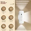 LED Magnetic Night Light Motion Sensor Wall Lamp Wireless Closet Light Rechargeable Magnetic Dimmable Step Lamp for Bedroom Hallway Stairs Lighting
