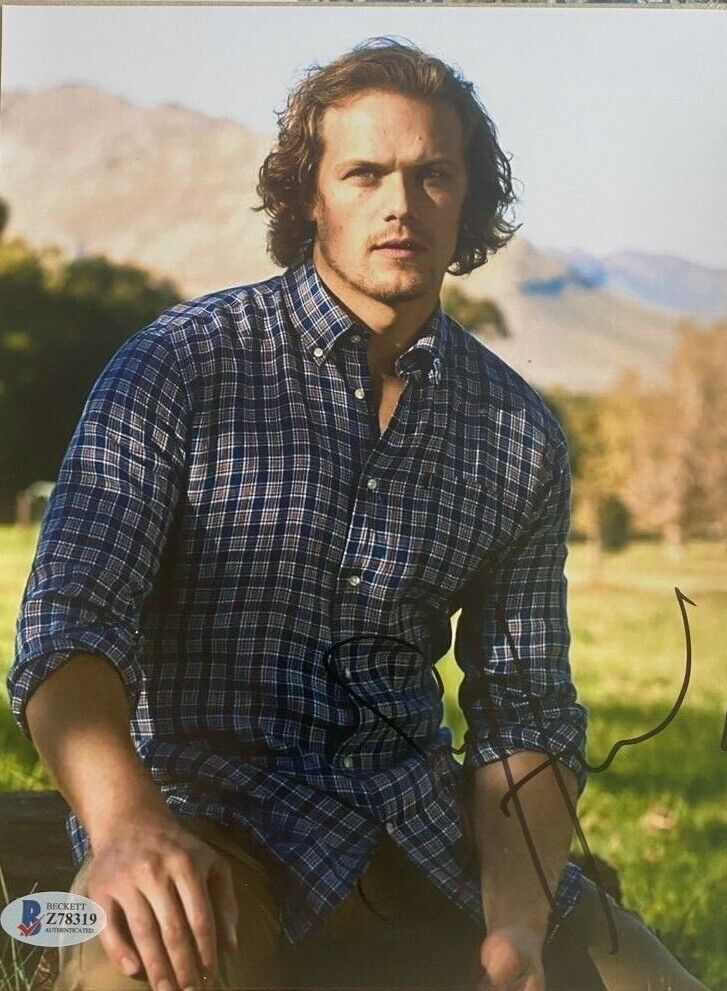 Sam Heughan signed 8x10 Photo Poster painting Outlander IN PERSON Beckett Authtnticated