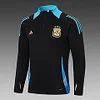 2024/2025 Argentina Half-Pull Training Suit Black  Football Jersey 1:1 Thai Quality