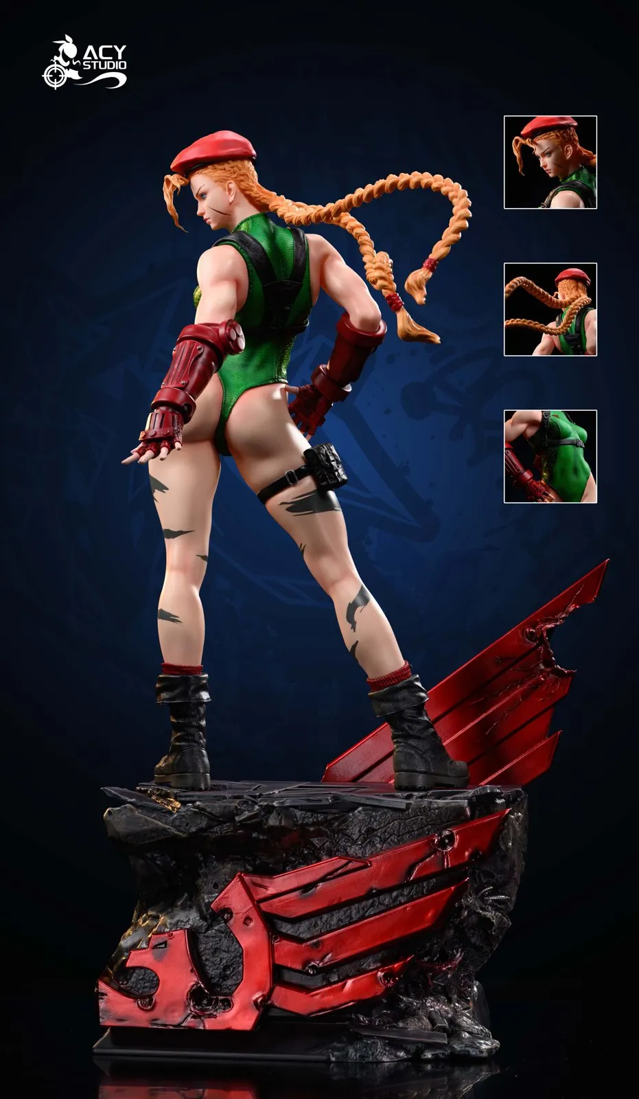 ストリートファイター ACY キャミィ・ホワイト 2.0 スタチュー フィギュア 1/4 Scale Fifth & Sixth Generation Cammy White - Street Fighter
